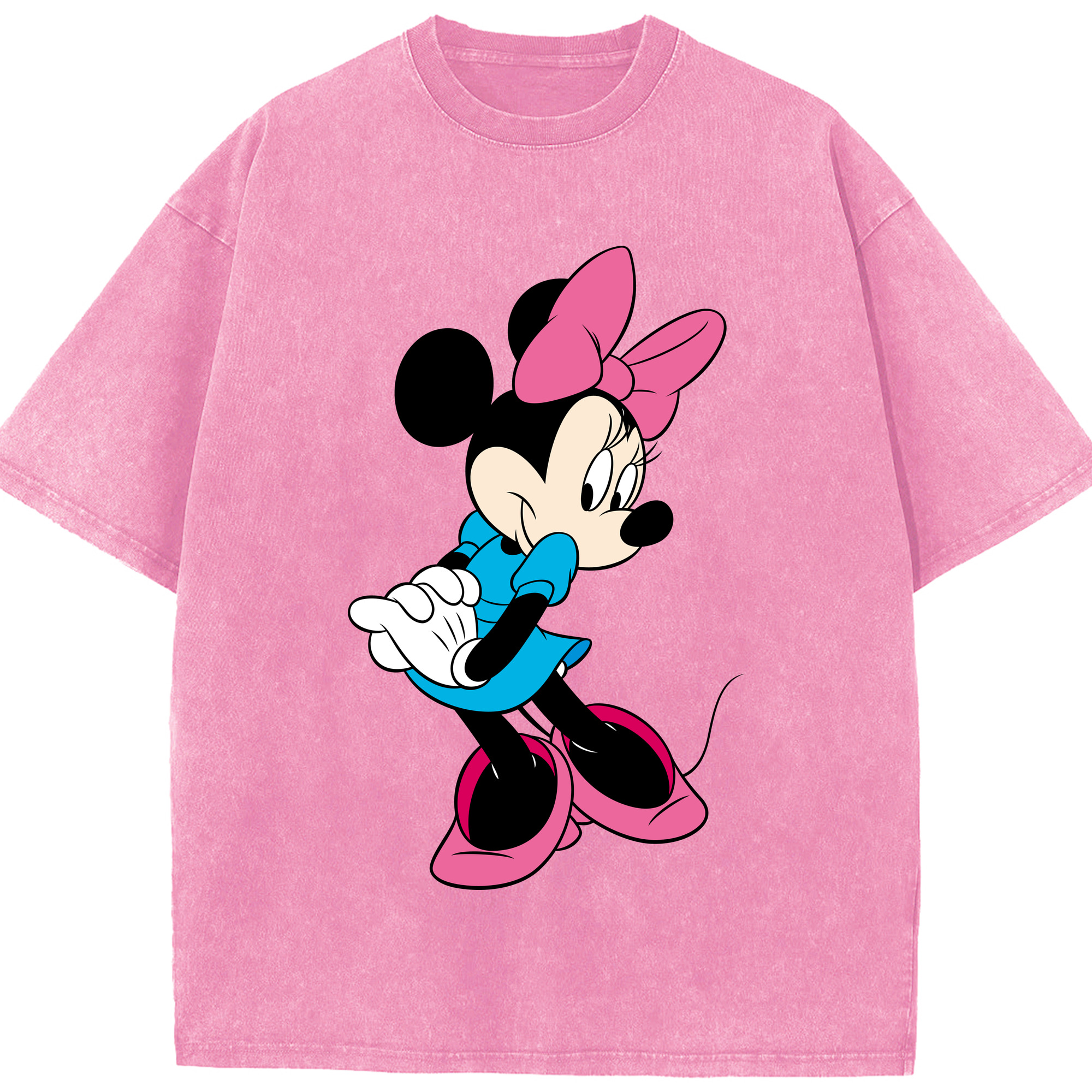 （画像用） ミッキーマウス Mickey Mouse 綿100% ヴィンテージ風 半袖Tシャツ（フロントプリント）